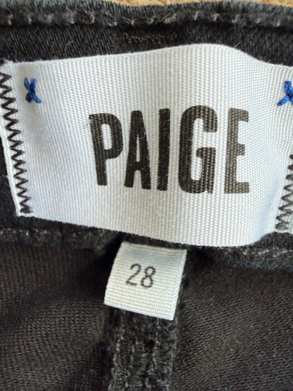 PAIGE Verdugo Crop Black Skinny Jeans Size 28 – Premium Stretch Denim